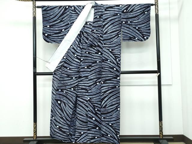 平和屋着物 上 夏物 浴衣 有松鳴海絞り 露芝文 綿 CZAA3717s5