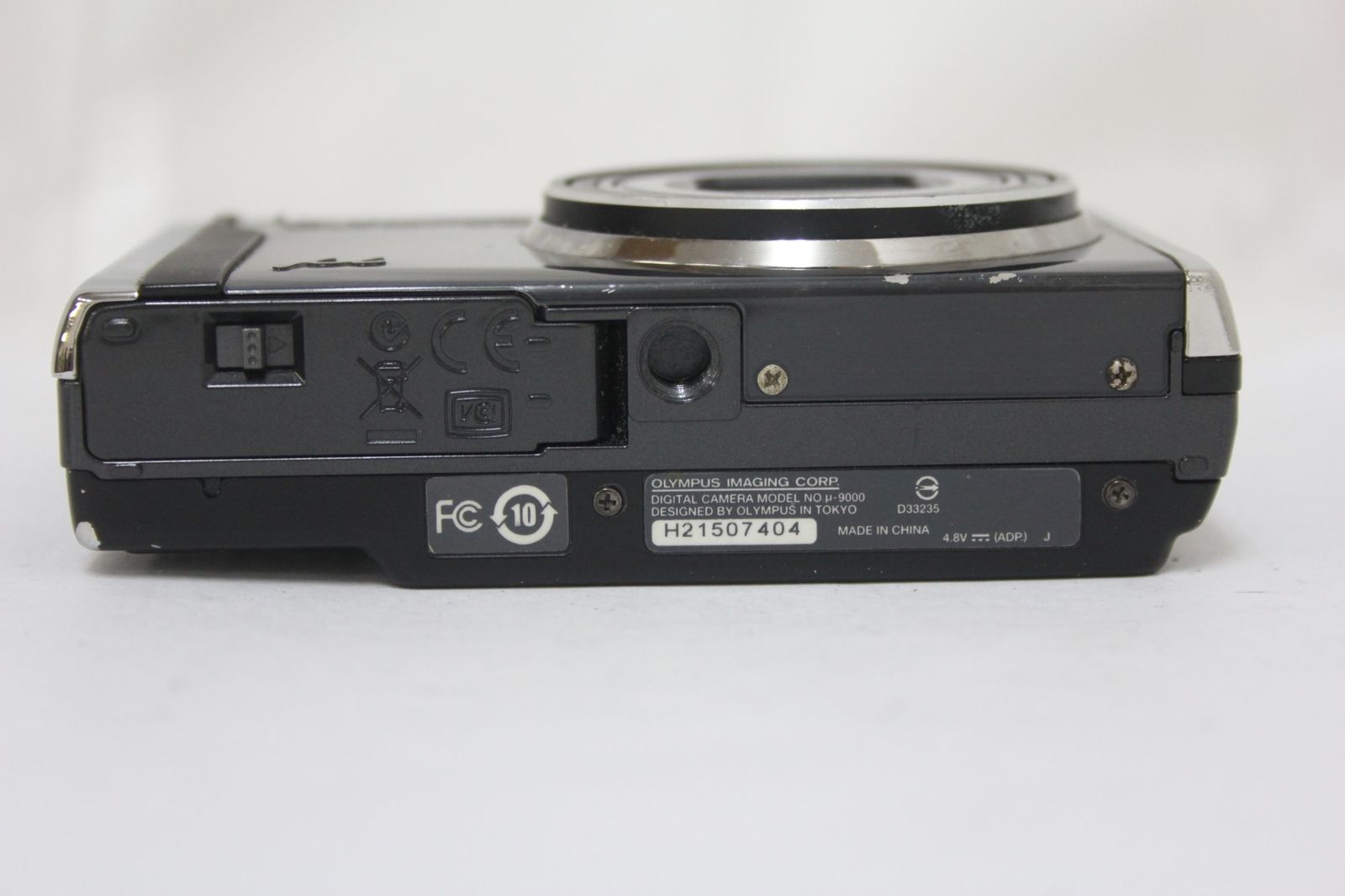 OLYMPUS μ9000 動作確認済 バッテリー付き 返品保証】 オリンパス Olympus μ-9000 ブラック 10x バッテリー