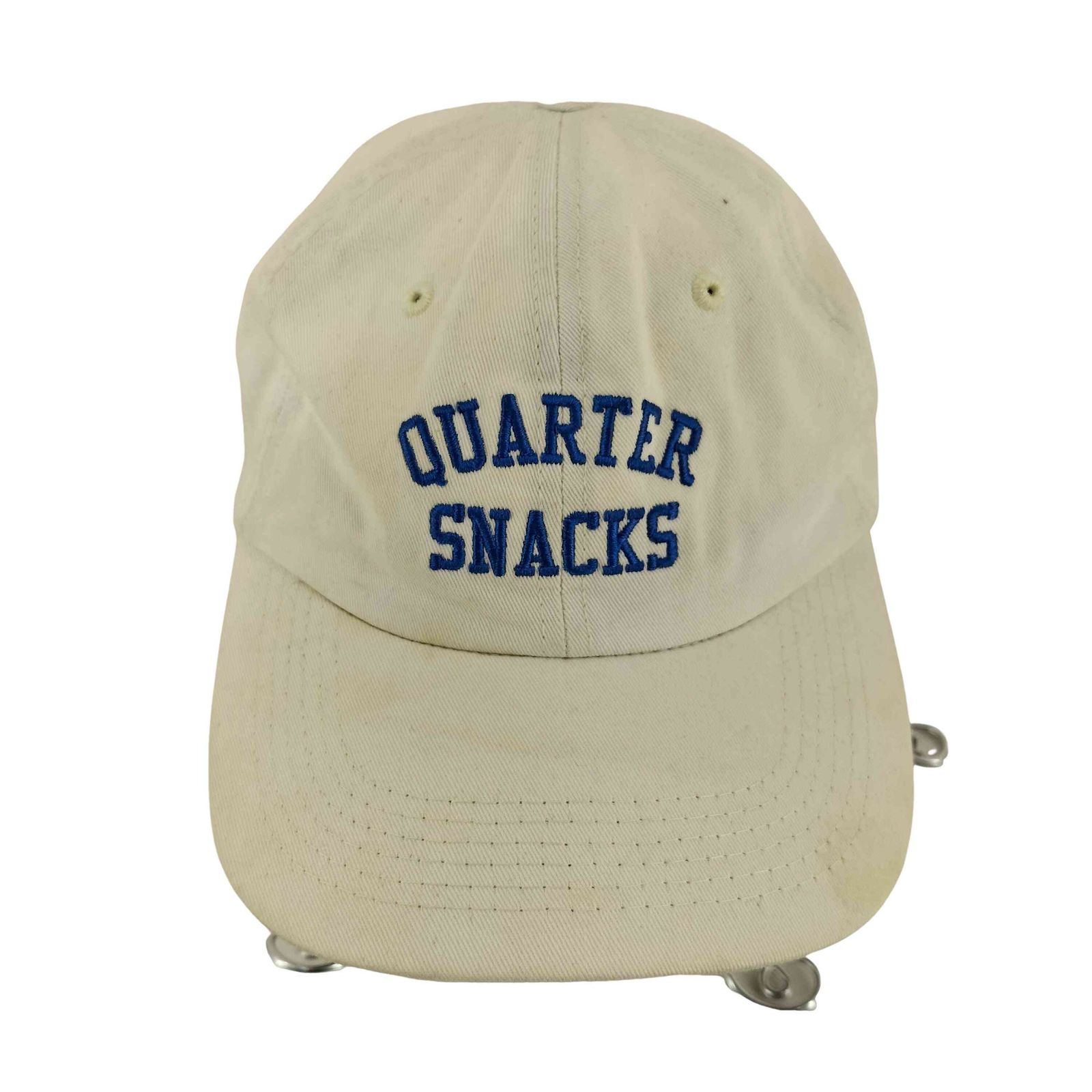 クウォータースナックス QUARTER SNACKS スナップバック ブランド刺繍 6パネルキャップ メンズ 表記無 
