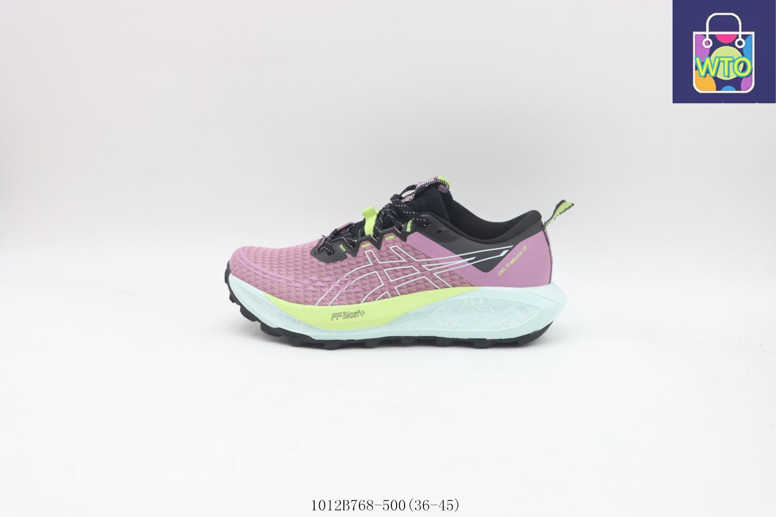 今日 Asics アシックス ランニングシューズ ブラックパープル 1012B768-500-WTO輸入2