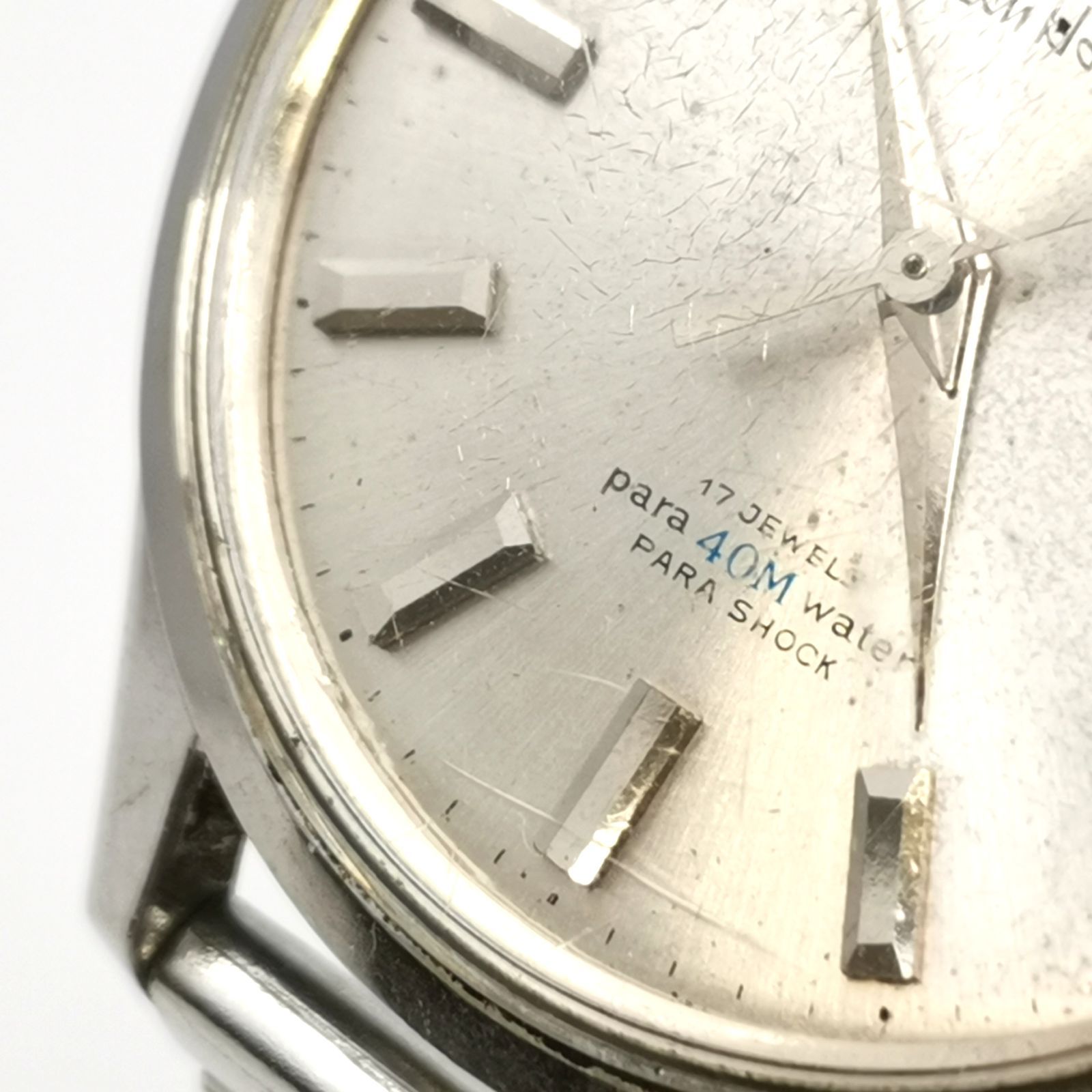  CITIZEN Homer Date Para Water 40 M シチズンホーマーデイト パラウォーター 17石 手巻き 81301 SA文字盤シルバー メンズ腕時計 稼働品 風防 管理番号 手巻き時計 腕時計(アナログ)