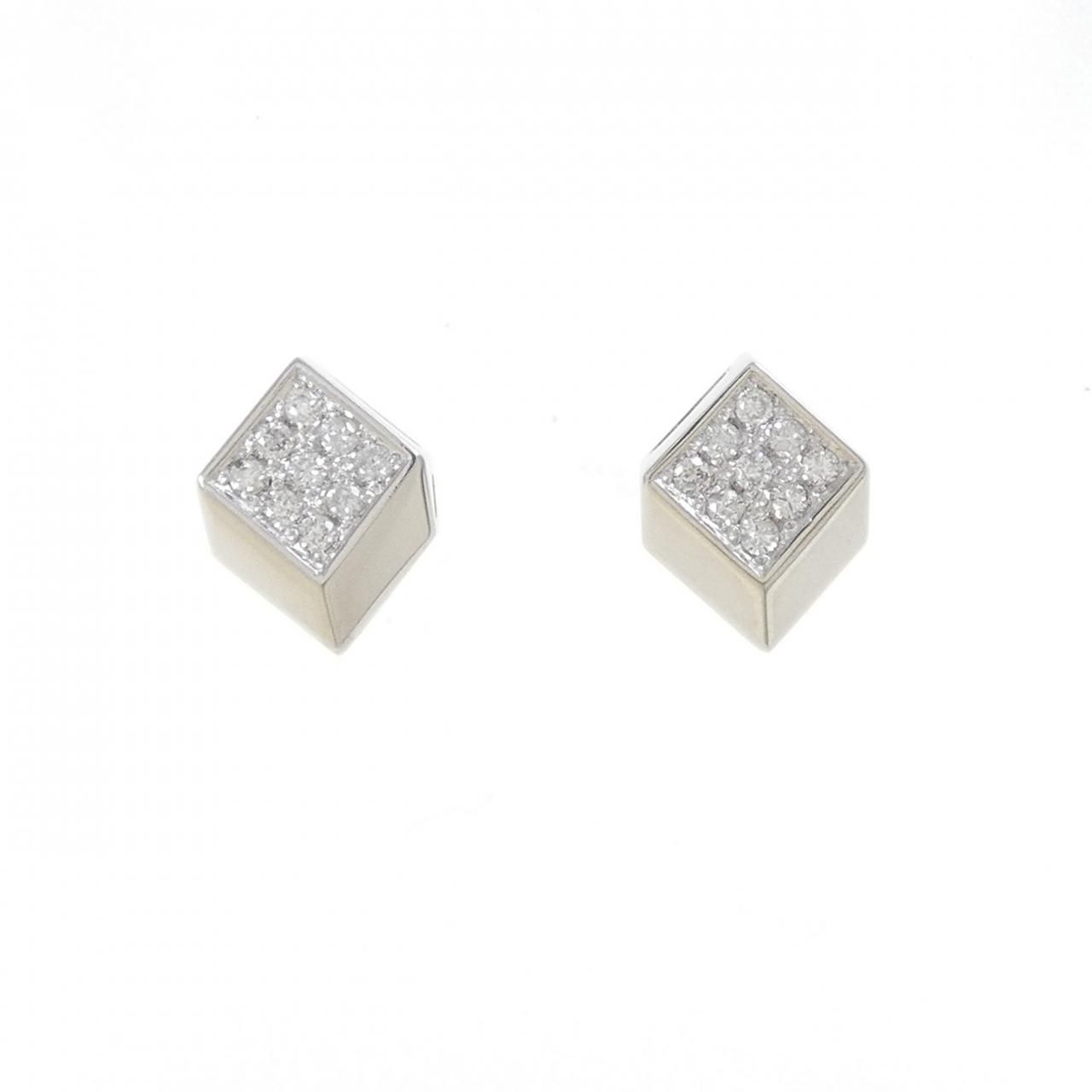 K18WG ダイヤモンド ピアス 0.2CT