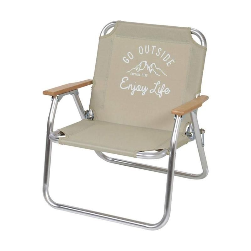 キャプテンスタッグ CAPTAIN STAG チェア ベンチ ロースタイル ソロベンチ モンテ UC-1678 クリーム 幅600×奥行560×高さ665mm
