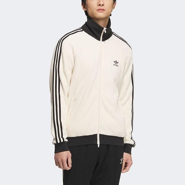 0732 adidas ワッフル クラシック トラックトップ ホワイト
