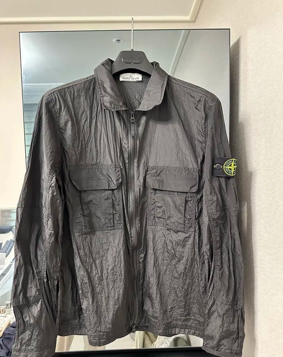 STONE ISLAND ナイロンメタル オーバーサイズシャツ 19ss