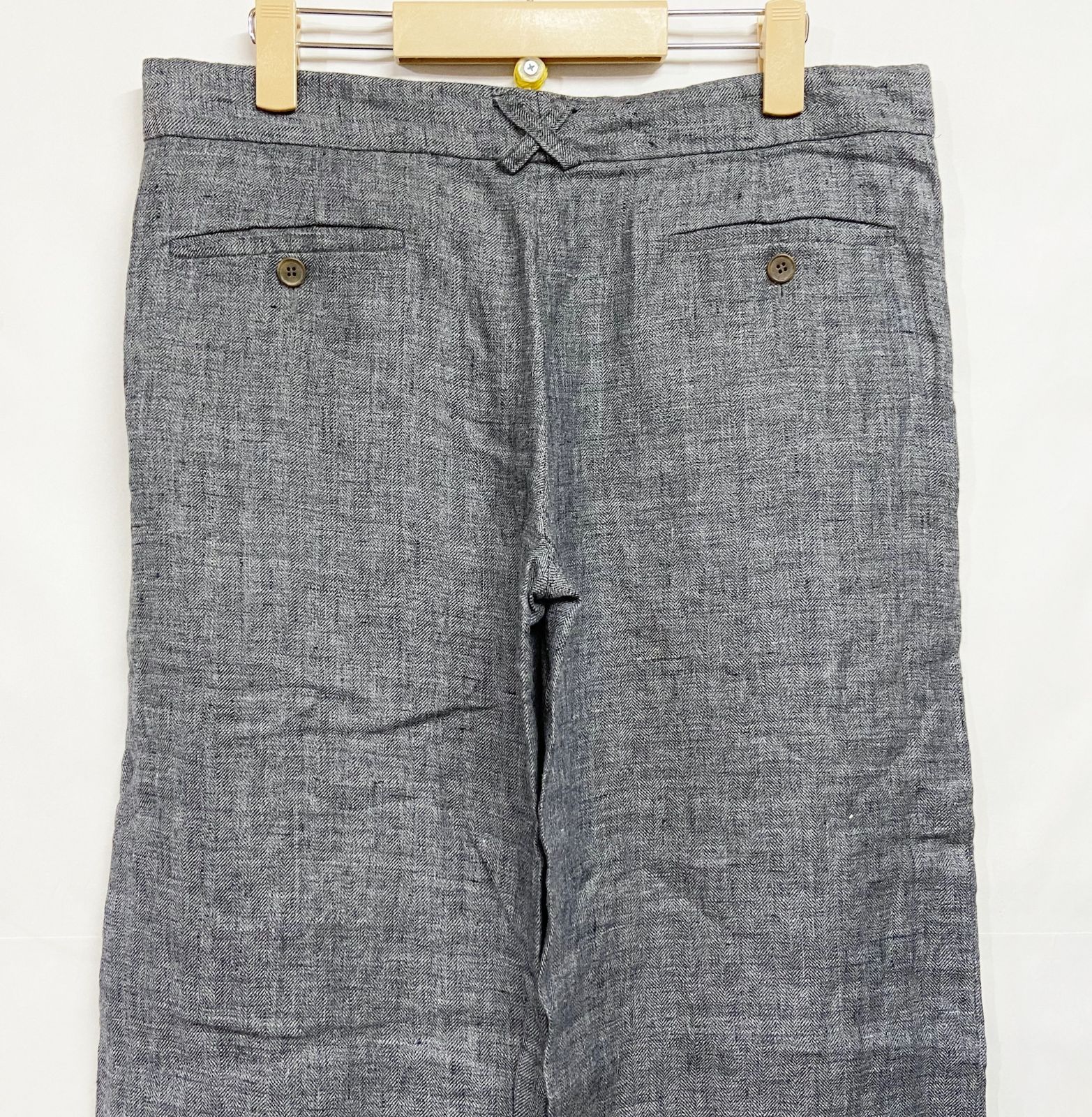 良品】FRANK LEDER/フランクリーダー スラックス リネン100％ 良品