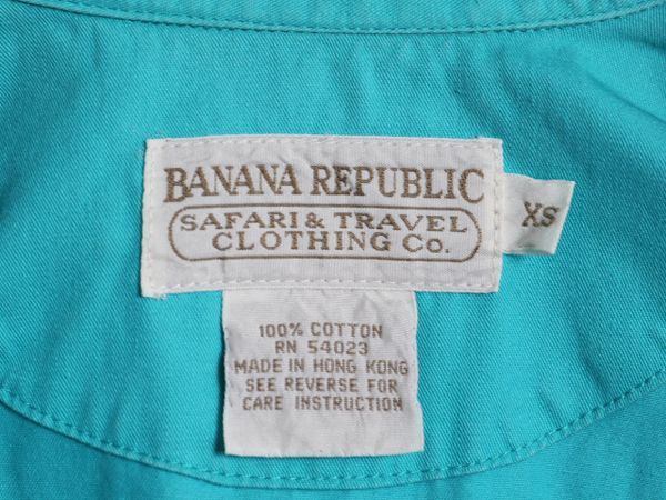 80s バナナリパブリック コットン スイングトップ ジャケット メンズ XS ヴィンテージ BANANA REPUBLIC Safari&Travel ブルゾン フルジップ