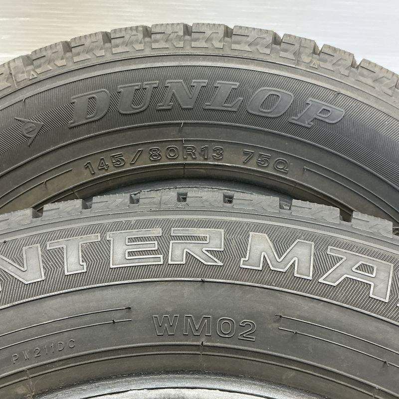 中古 タイヤ 145/80R13 4本セット ダンロップ エナセーブEC204