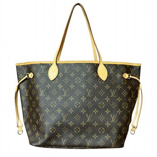 ルイヴィトン LOUIS VUITTON ネヴァーフル モノグラム MM トート バッグ 旧タイプ 茶 ブラウン VI1048 AA