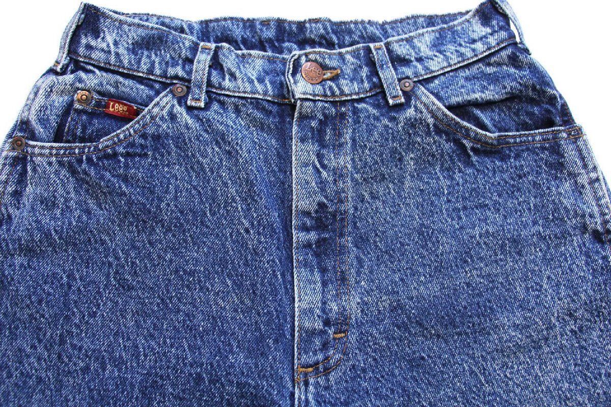 USA製 90s ビンテージ Lee ケミカルジーンズ デニムジーンズ 古着 90s USA製 Leeリー 305 ケミカルウォッシュ デニムパンツ 10 MED