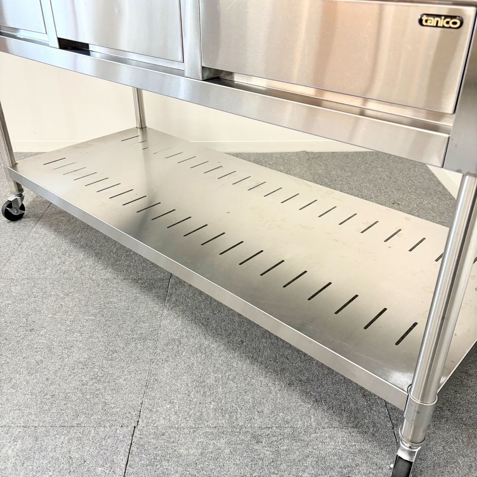 ステンレス作業台|タニコー|幅1500mm×奥行600mm×高さ800mm|業務用|厨房機器|台|テーブル|引き出し付|1507
