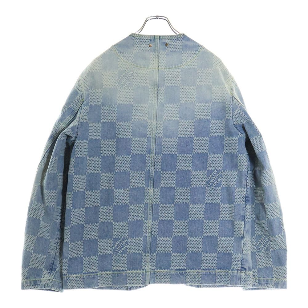 ルイヴィトン　デニムジャケット　ノーカラージャケット　デニム　VUITTON LOUIS VUITTON(ルイヴィトン) デニムジャケットHHA41W HHA41W
