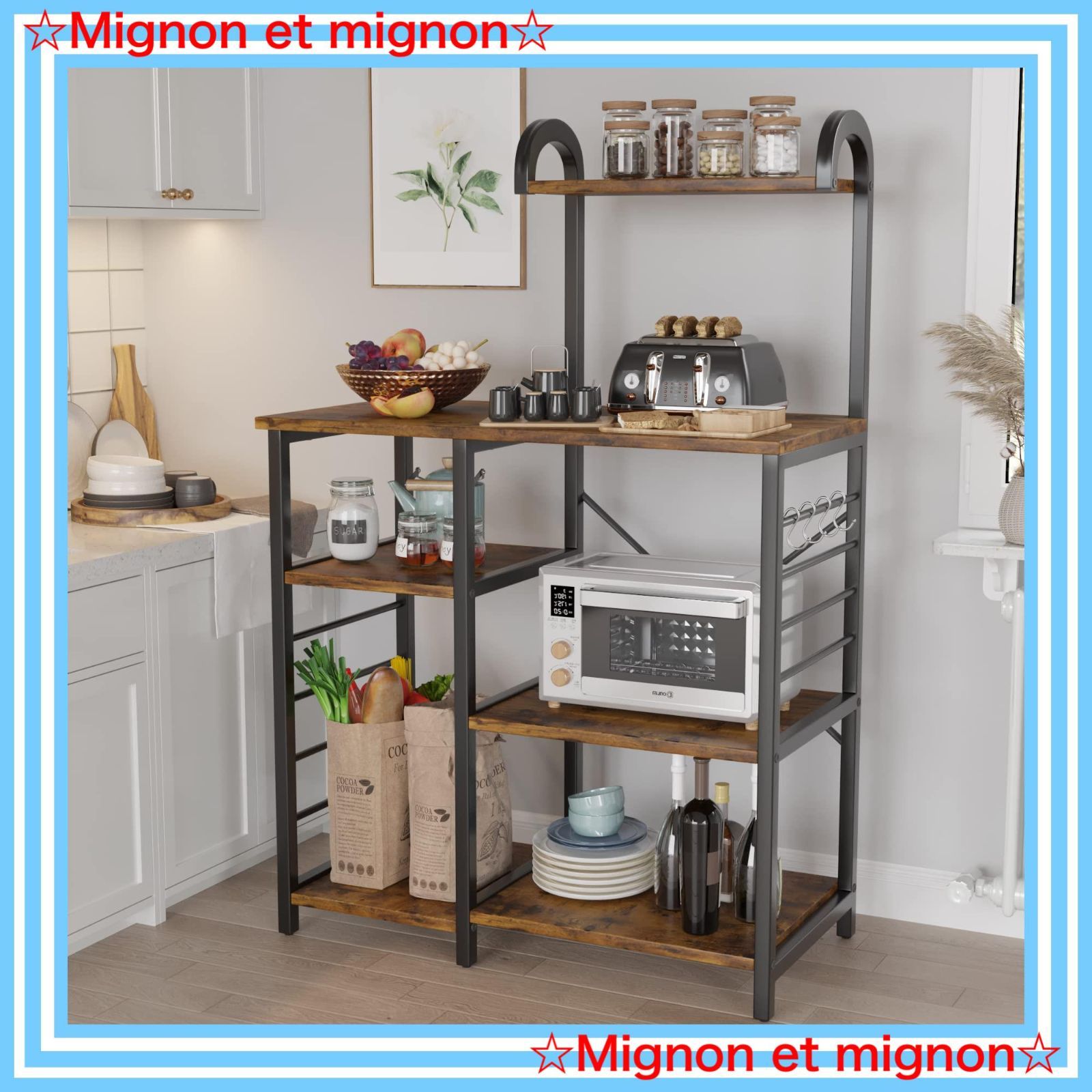 大型レンジ対応キッチンラック レンジ台