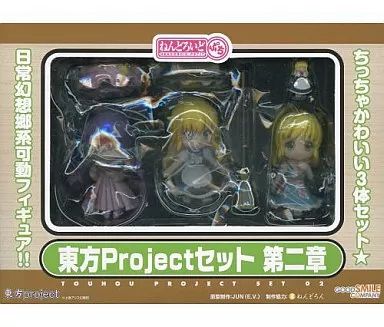 トレーディングフィギュア　ねんどろいどぷち 東方Projectセット 第二章(霧雨魔理沙/パチュリー・ノーレッジ/アリス・マーガトロイド) 中古】(本体C/箱B)ねんどろいどぷち 東方プロジェクトセット 第