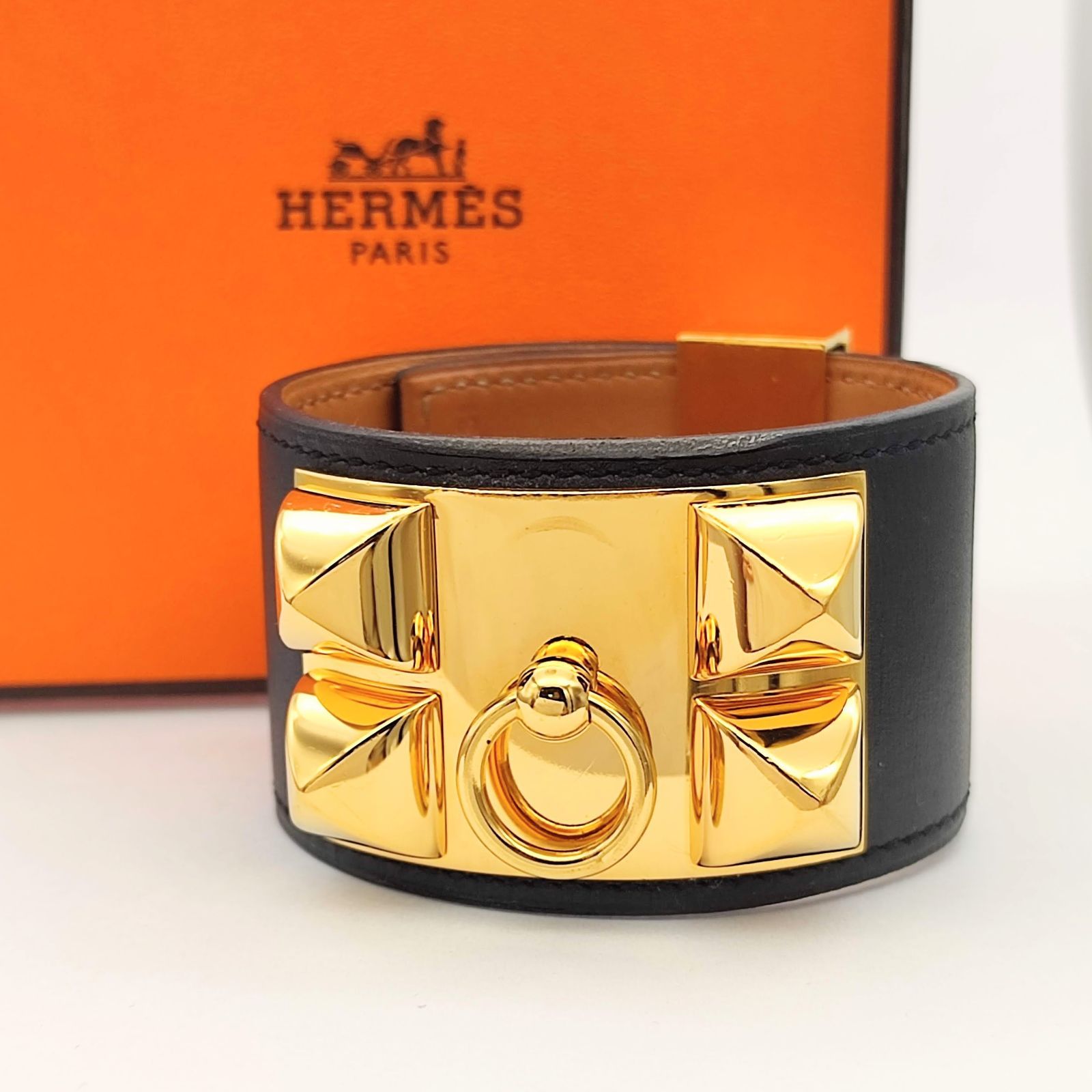 超美品】HERMES エルメス コリエドシアン ボックスカーフ レザー