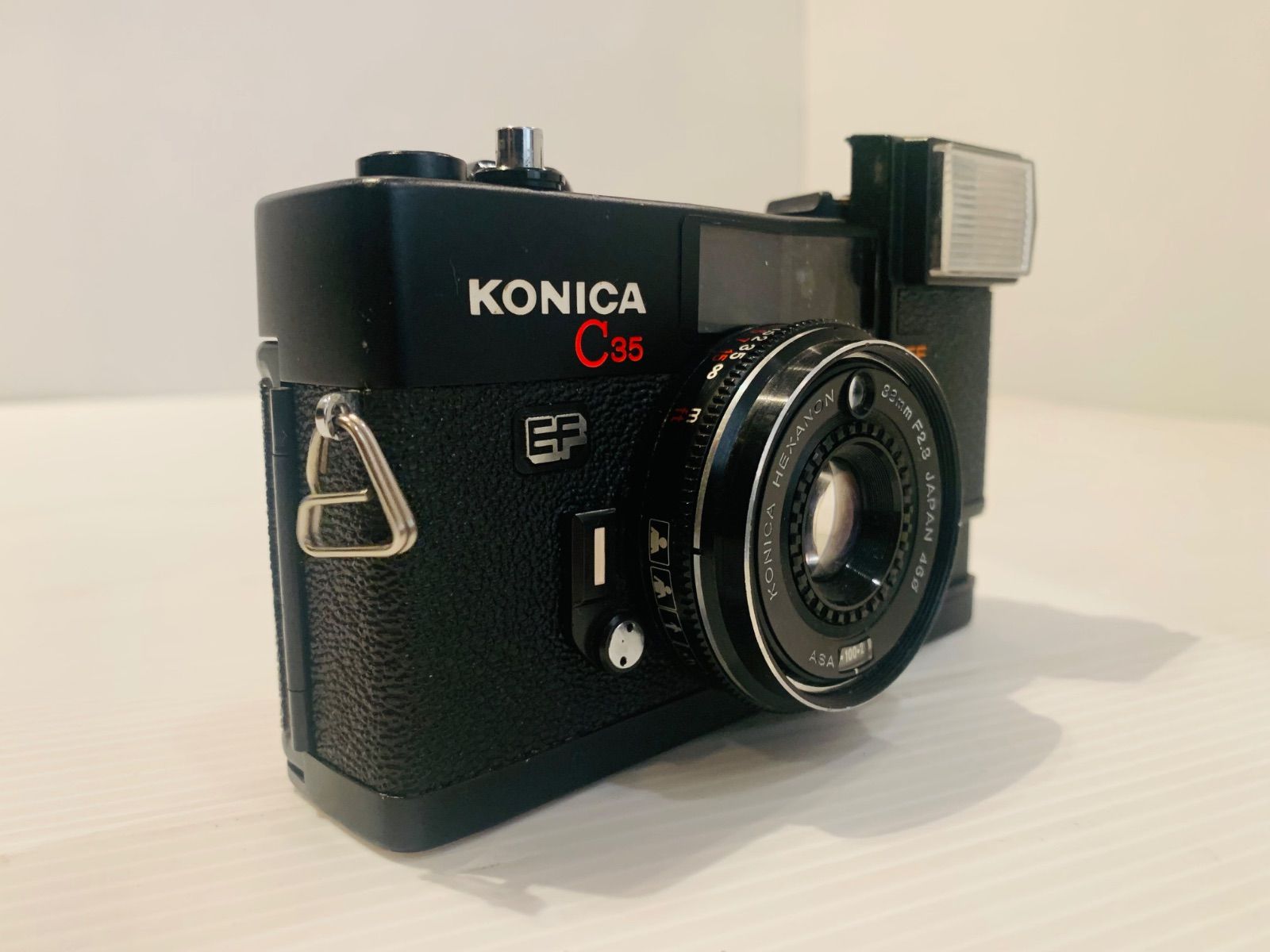 【完動品】Konica C35 EF フィルムカメラ 動作確認済み 完動品】コニカ KONICA C35 EFフィルムカメラ 動作確認済み