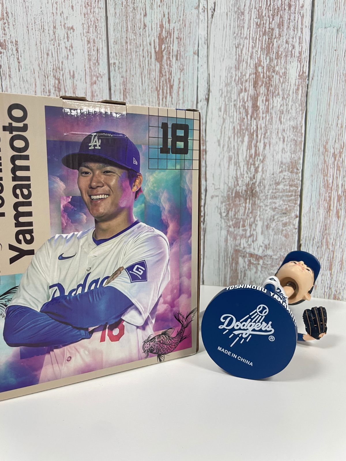 楽天市場】山本由伸 ボブルヘッド 9.5インチFOCO MLB BIG HEADS