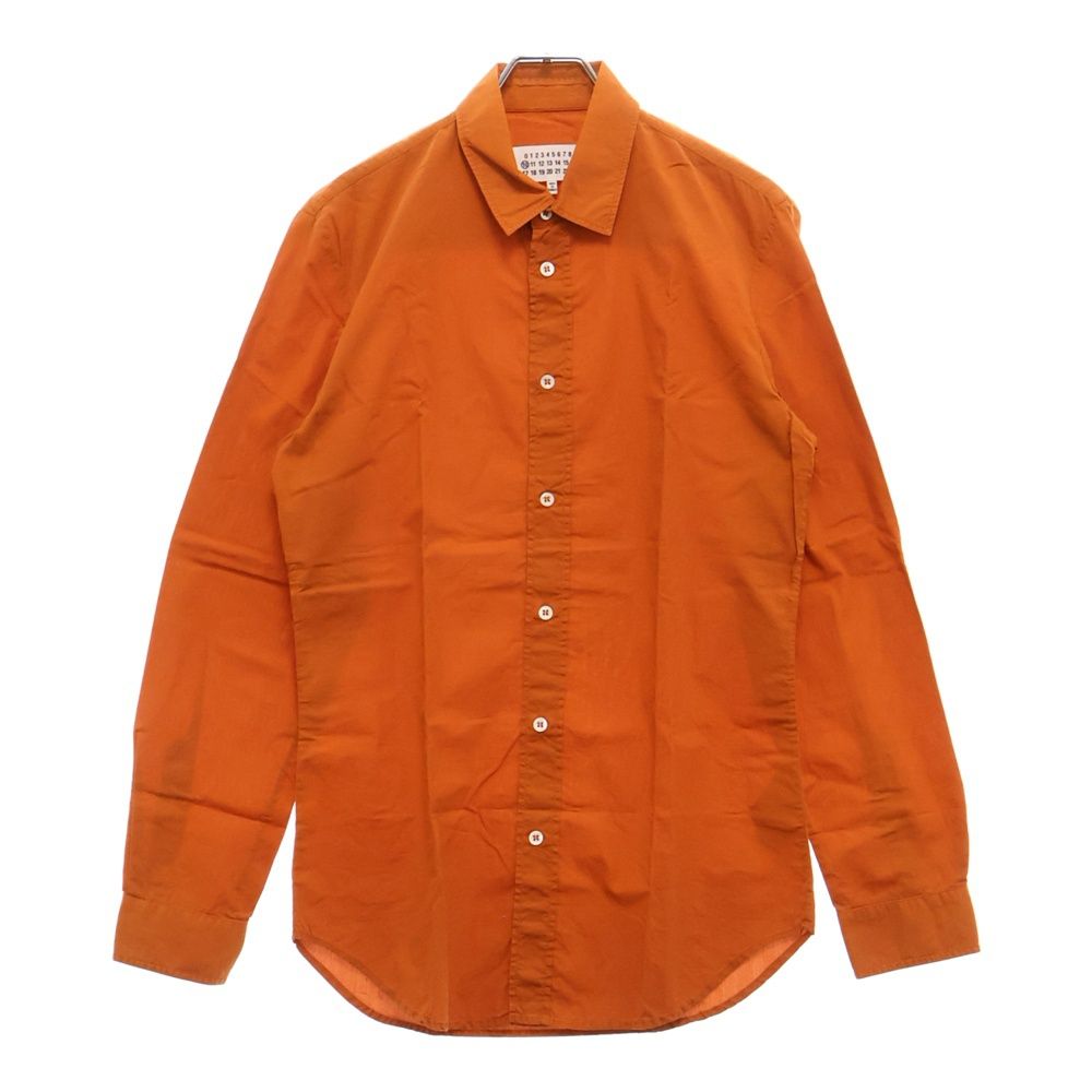 Maison Margiela メゾンマルジェラ 15SS SLIM スリム レギュラーカラー 長袖シャツ オレンジ S30DL0283 S38778 Maison Margiela (メゾンマルジェラ) 15SS SLIM スリム レギュラー