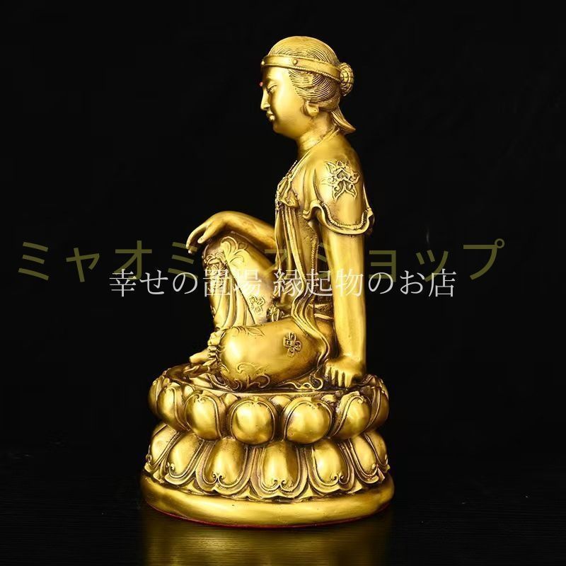 仏教美術 仏像 水月自在観音菩薩仏像 供養 禅意応接間 茶室 装飾品 工芸品置物 仏教美術 仏像 水月自在観音菩薩仏像 供養 禅意応接間 茶室 装飾品