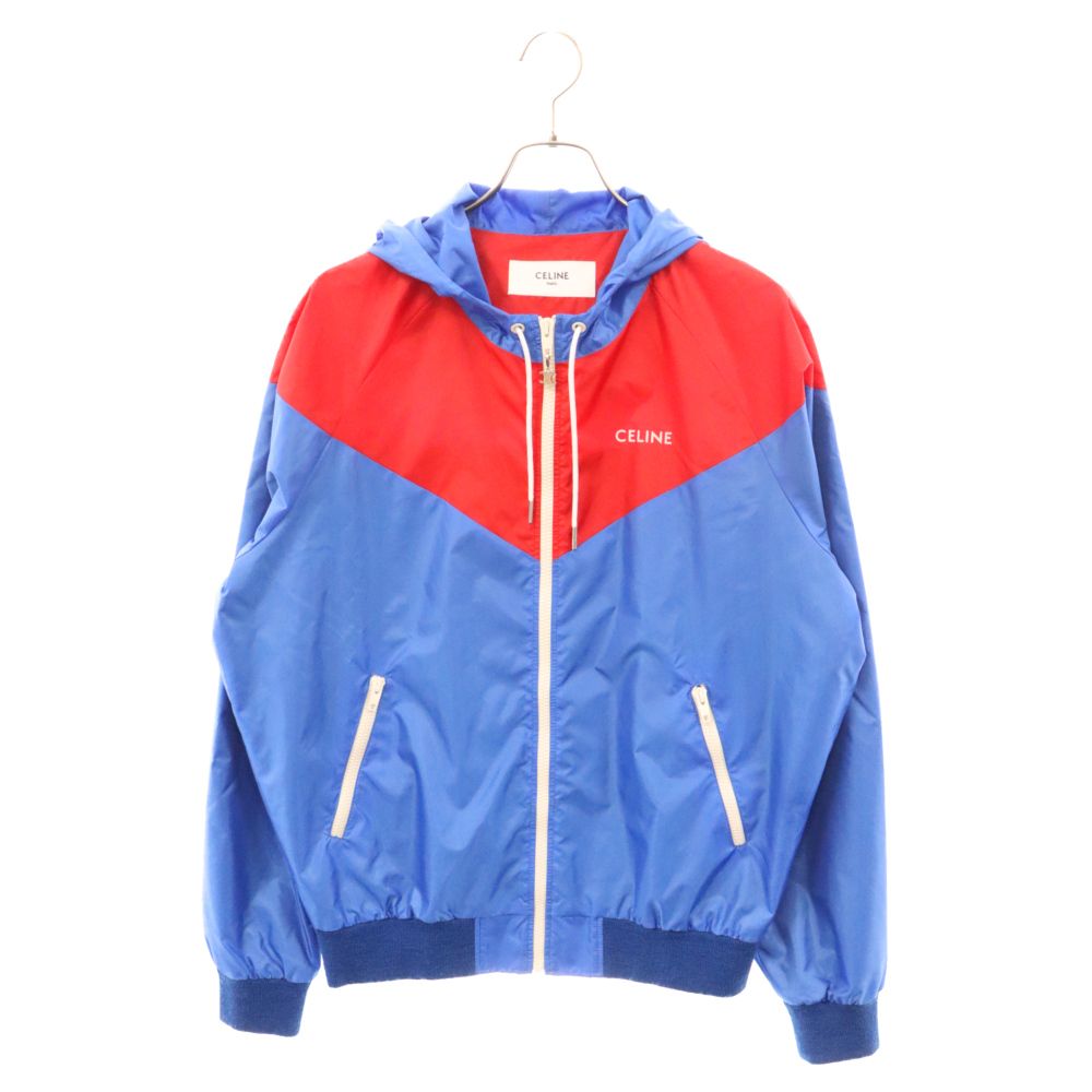 CELINE セリーヌ 21SS ロゴデザイン バイカラー ジップアップ ナイロン