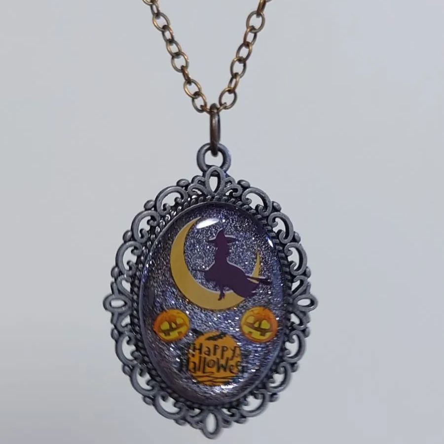 【1307】レジン　ハロウィン　ネックレス　ペンダント　ハンドメイド 1307】レジン ハロウィン ネックレス ペンダント ハンドメイド