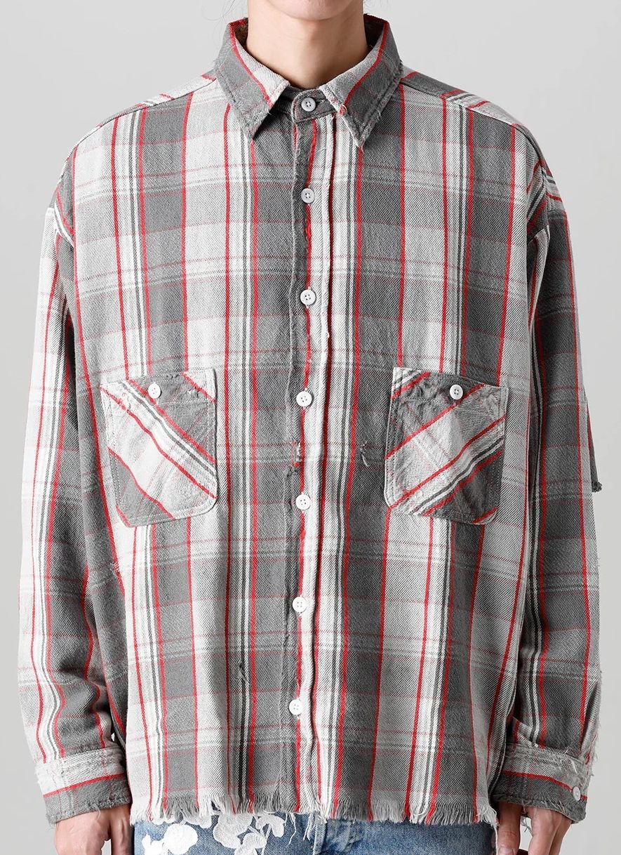 SAINT Mxxxxxx x SHERMER ACADEMY｜セントマイケル シャーマーアカデミー FLANNEL SHIRT SM-A22-0000 -060 フランネルシャツ - メルカリ