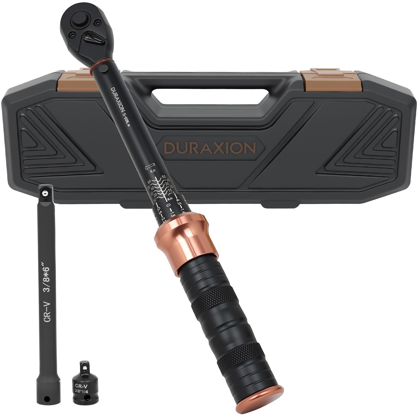 3 8インチ 5-60N.m オートバイトルクレンチ 車 mm エンジン 自転車 バイク修理工具 差込角9.5 作業工具 機械の整備 高精度 プレセット型 正方向±3％ 逆方向±5％ 見やすいダブル目盛り セット3点組 左右回転 72ギア 5°送り角 バイ