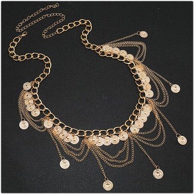 ベリーダンスアクセサリー コインベルト Import ヒップベルト ヒップアクセサリー ゴールド シルバー コイン