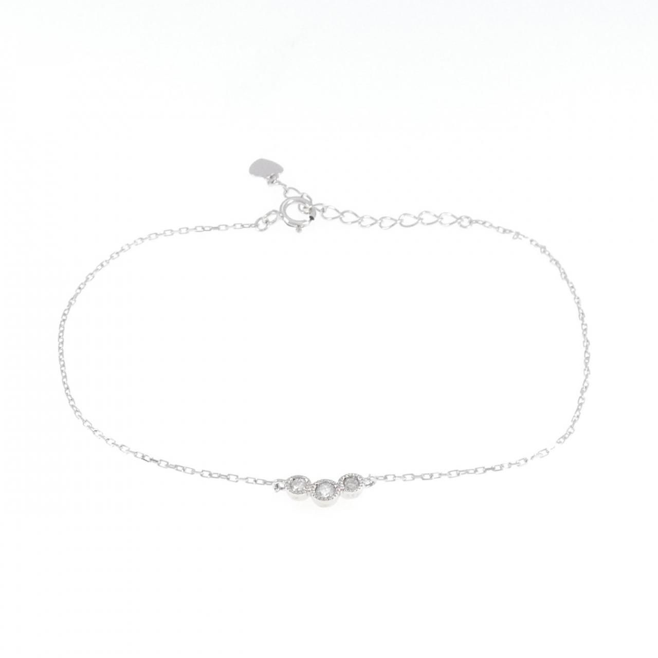 K18WG ダイヤモンドブレスレット0.53ct【美品】 K18WG ダイヤモンド ブレスレット 0.07CT - メルカリ