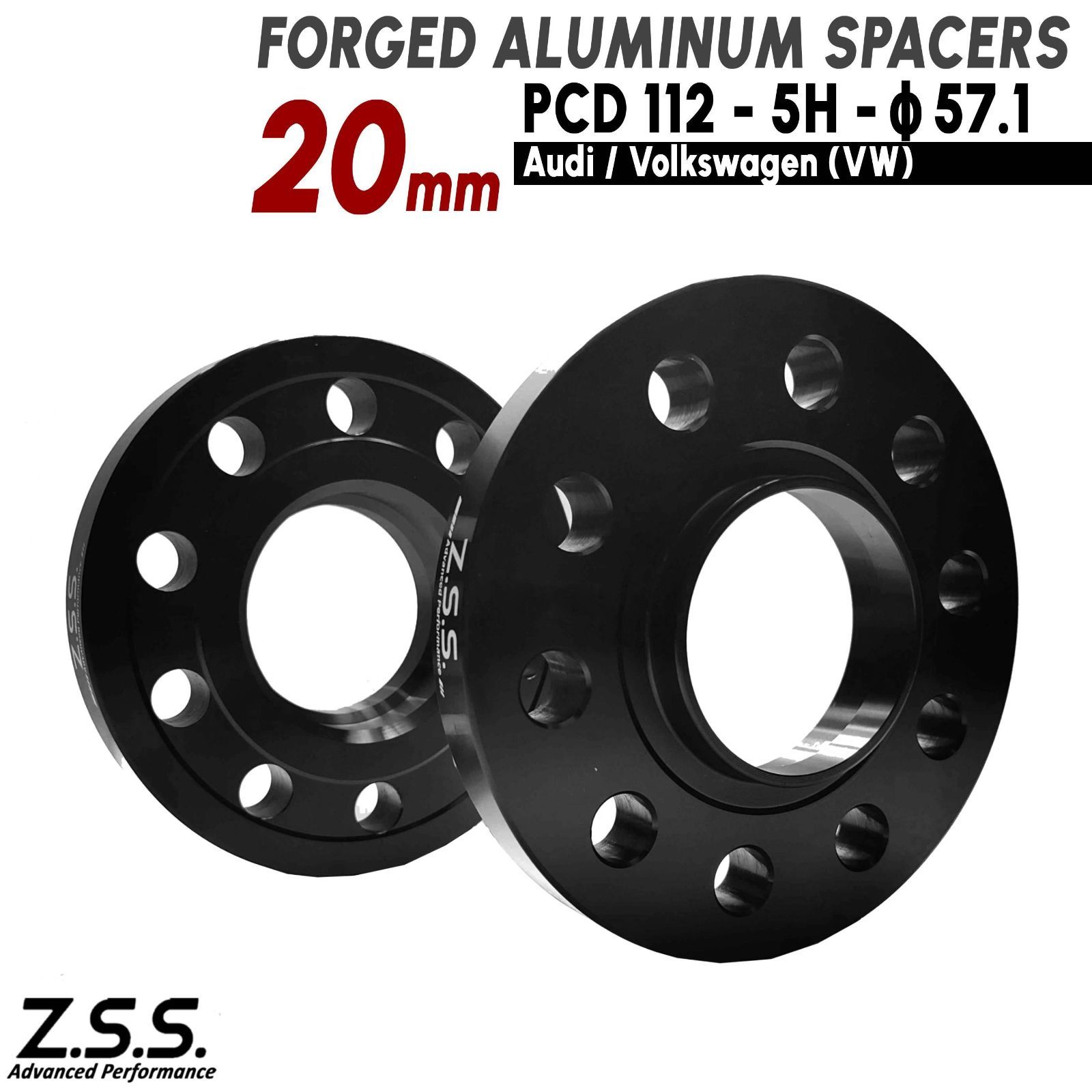 Z.S.S. AP 20mm PCD112 5穴 5x112 ハブ径 57.1φ ワイドトレッド 