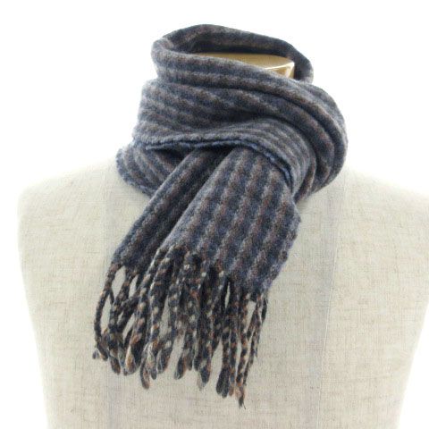 クリスチャンディオール　ウール　フリンジマフラー クリスチャンディオール Christian Dior マフラー フリンジ