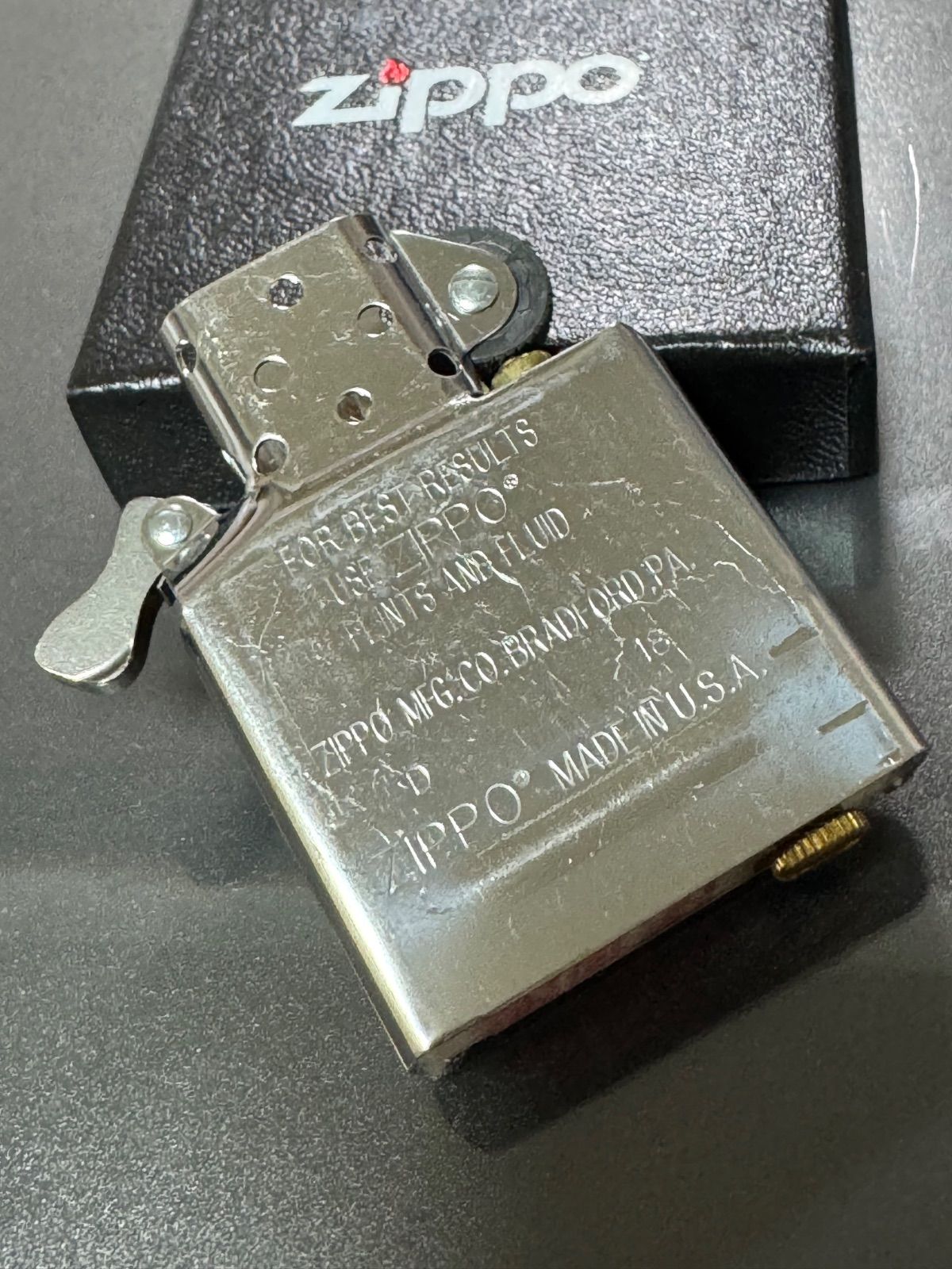 zippo アメリカンスピリット 2連続 立体メタル 限定品 特殊加工