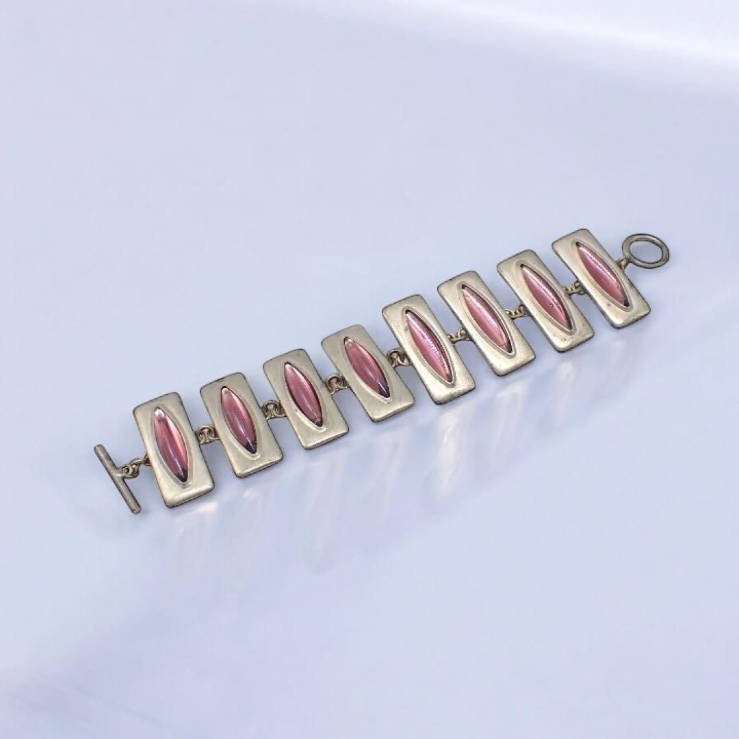 大特価！ ヨルゲンジェンセン Jorgen Jensen PEWTER ブレスレット バングル 230 色石 カボション ピューター アクセサリー ユニセックス メンズ レディース 2584 ギフトに最適。