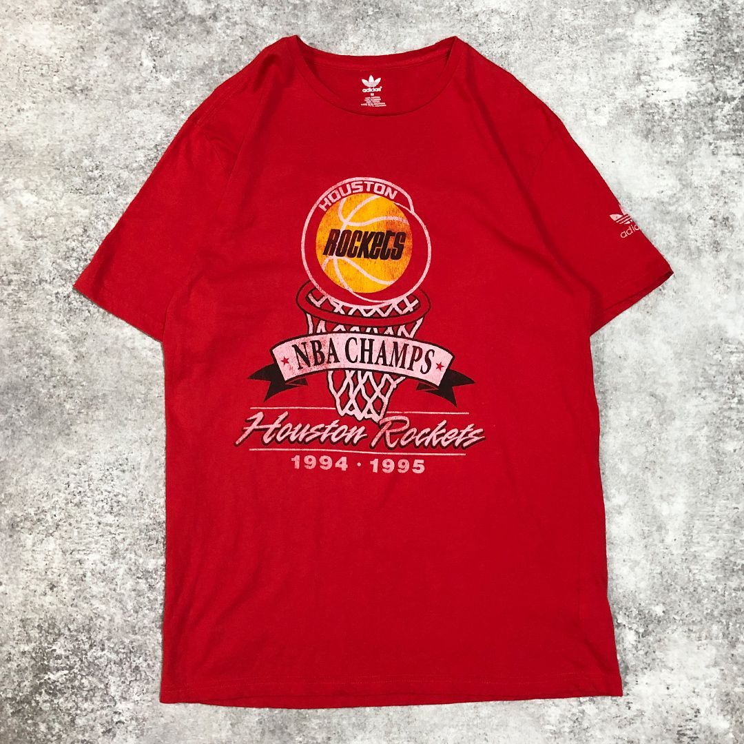 NBA ヒューストン・ロケッツ 1994 1995 優勝 記念Tシャツ レッド M