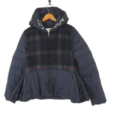 チェスティ】ペプラムダウンジャケット/ビジュー