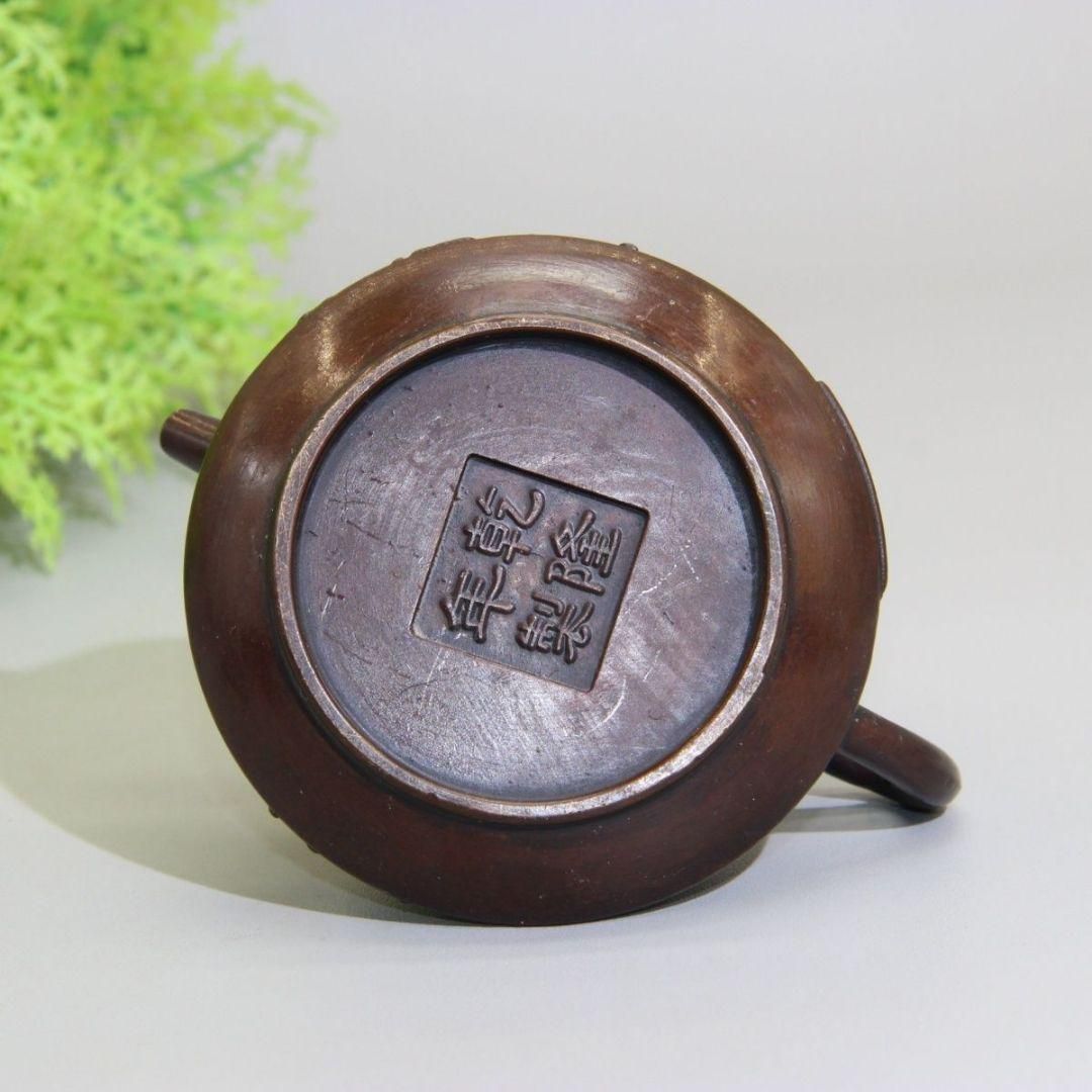 銅 細工 鎏金仙鶴 徳利 茶壺 茶道具 煎茶道具 工芸品 美術品  置物 銅 細工 鎏金仙鶴 徳利 茶壺 茶道具 煎茶道具 工芸品 美術品
