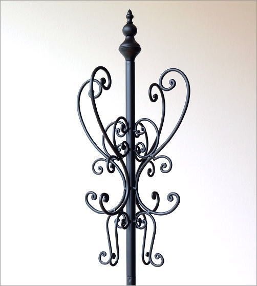 コートハンガー ポールハンガー アンティーク おしゃれ アイアン 玄関