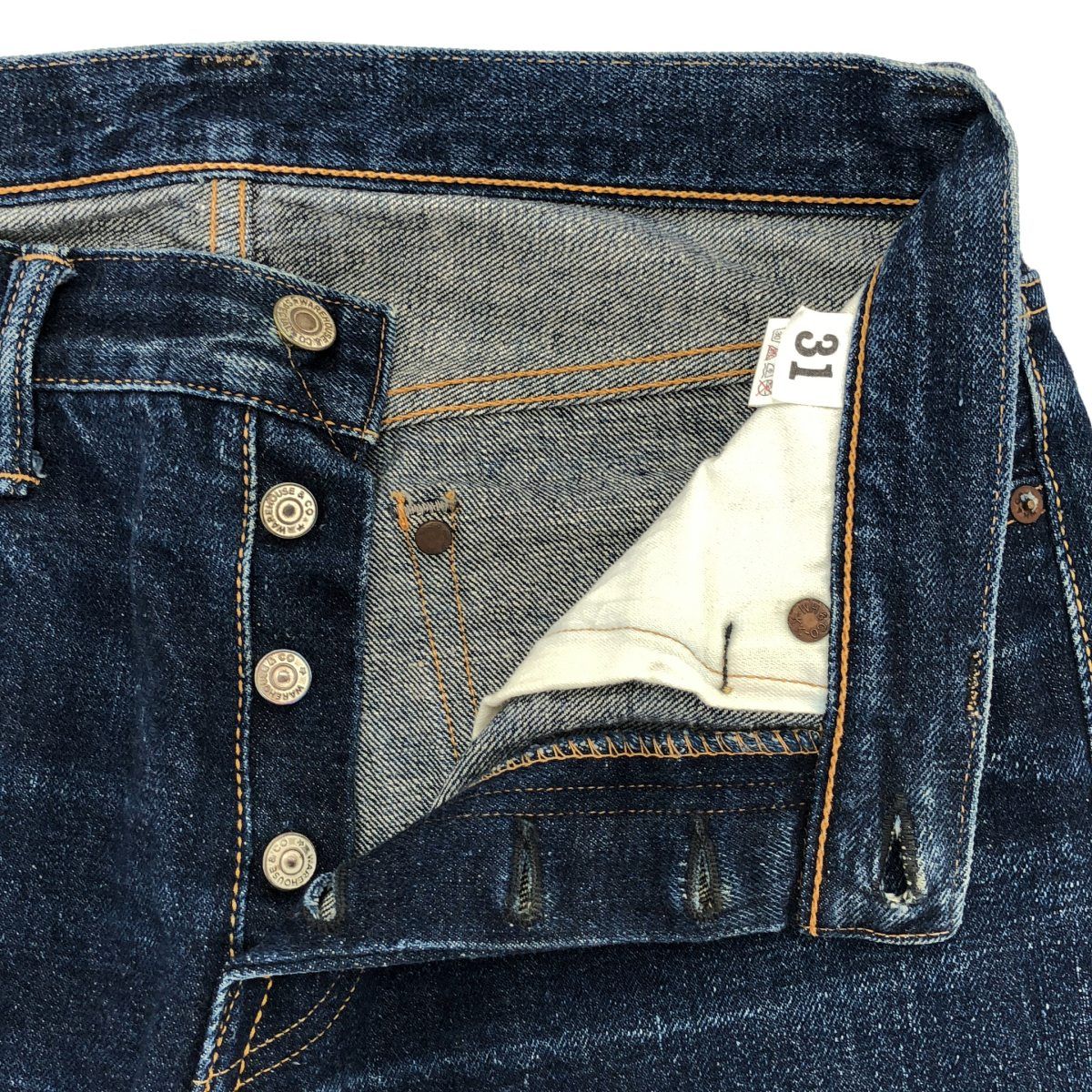 WAREHOUSE ウエアハウス 800 デニムパンツ インディゴブルー