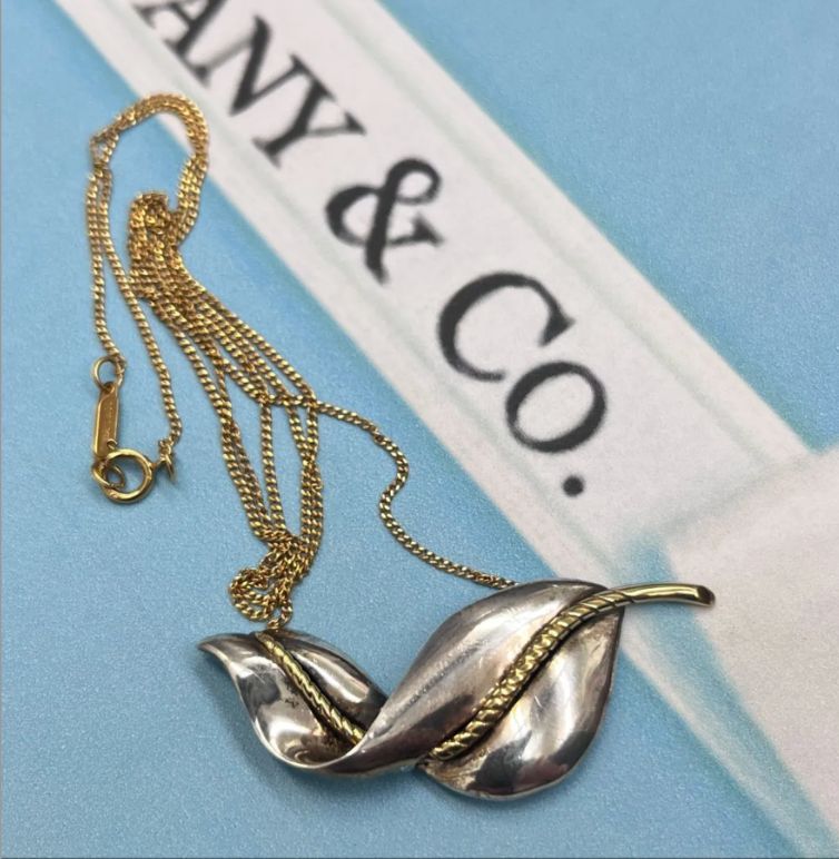 Tiffany & Co. オープンリーフ　ネックレス　オールドティファニー ティファニー TIFFANY&Co. オープンリーフ ネックレス 18金 K18