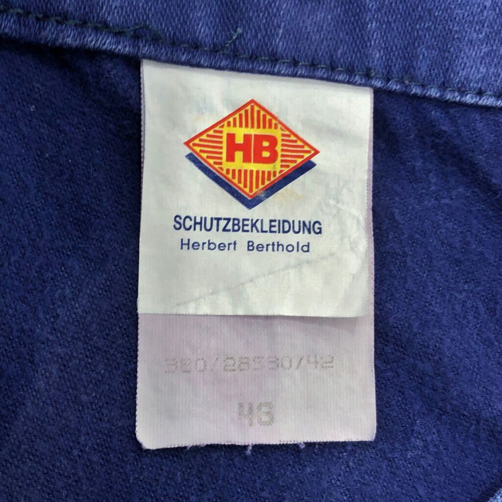90年代 Herbert Berthold フレンチワーク モールスキン ワークパンツ ユーロ ワーク ブルー (メンズ 46) 中古 古着 R8282 90年代 Herbert Berthold フレンチワーク モールスキン ワークパンツ
