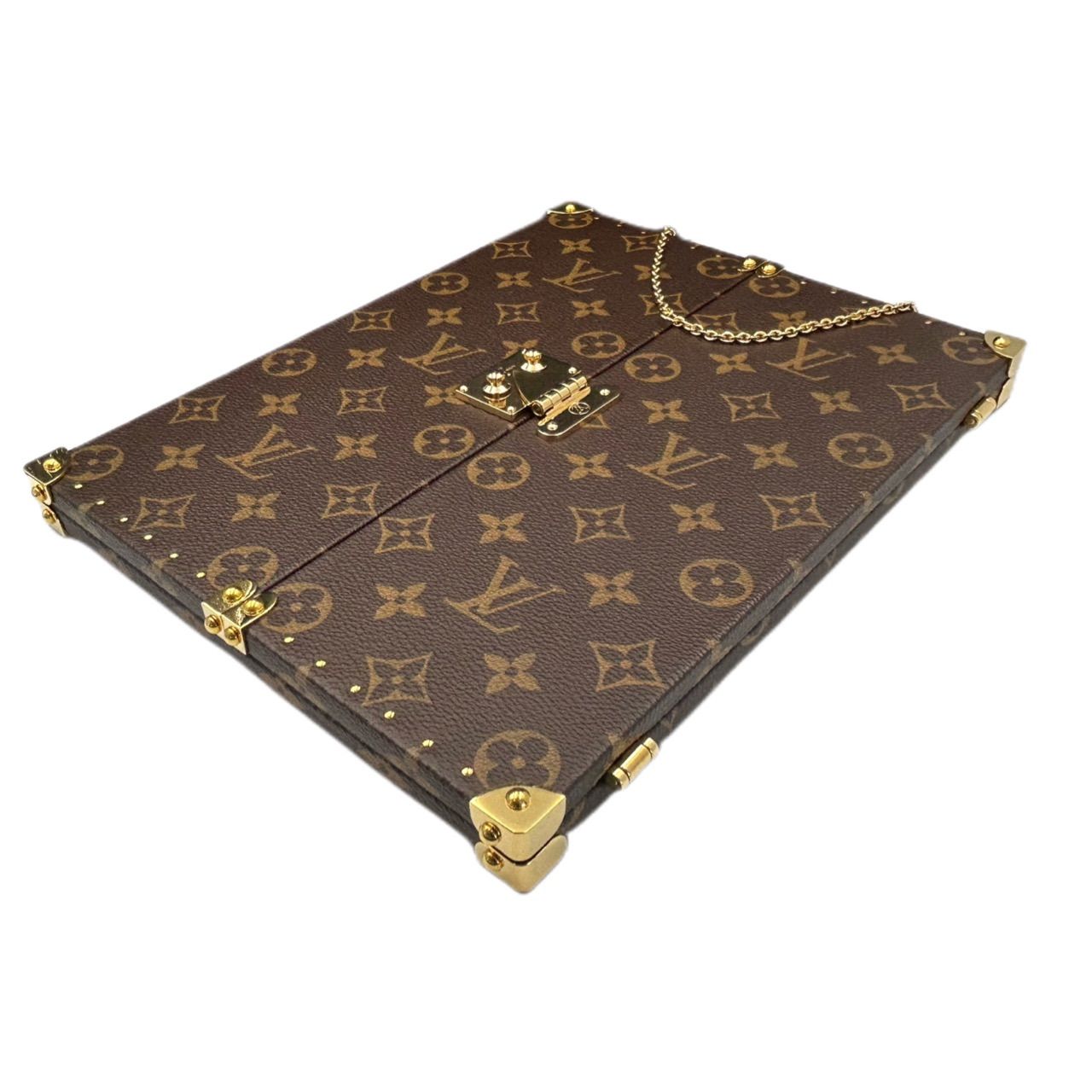 【展示品】LOUIS VUITTON ルイヴィトン ヴィトン ホームミラー GI0554 モノグラム トランク 三面鏡 インテリア 家具 美品