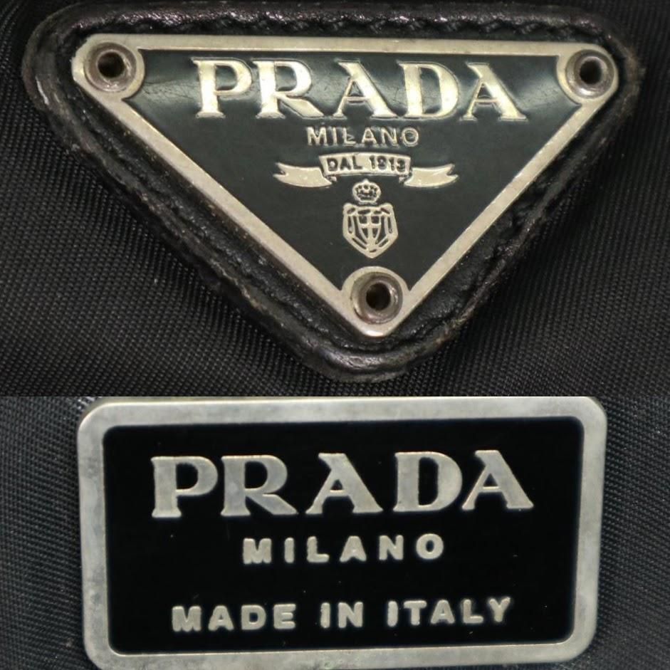 【訳あり】プラダ ハンドバッグ ビジネスバッグ 三角ロゴ 黒　手提げ　大容量 訳あり】PRADA プラダ ハンドバッグ ビジネスバッグ 三角ロゴ 黒
