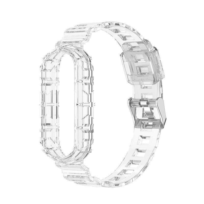 【フォロー割あり★春セール |お得 4点セット】Xiaomi Smart Band 7 (Smart band 5/6兼用) 交換ベルト バンド ストラップ スマートウォッチ 替えバンド クリア 透明感 スマートバンド シャオミ 保護フィルム