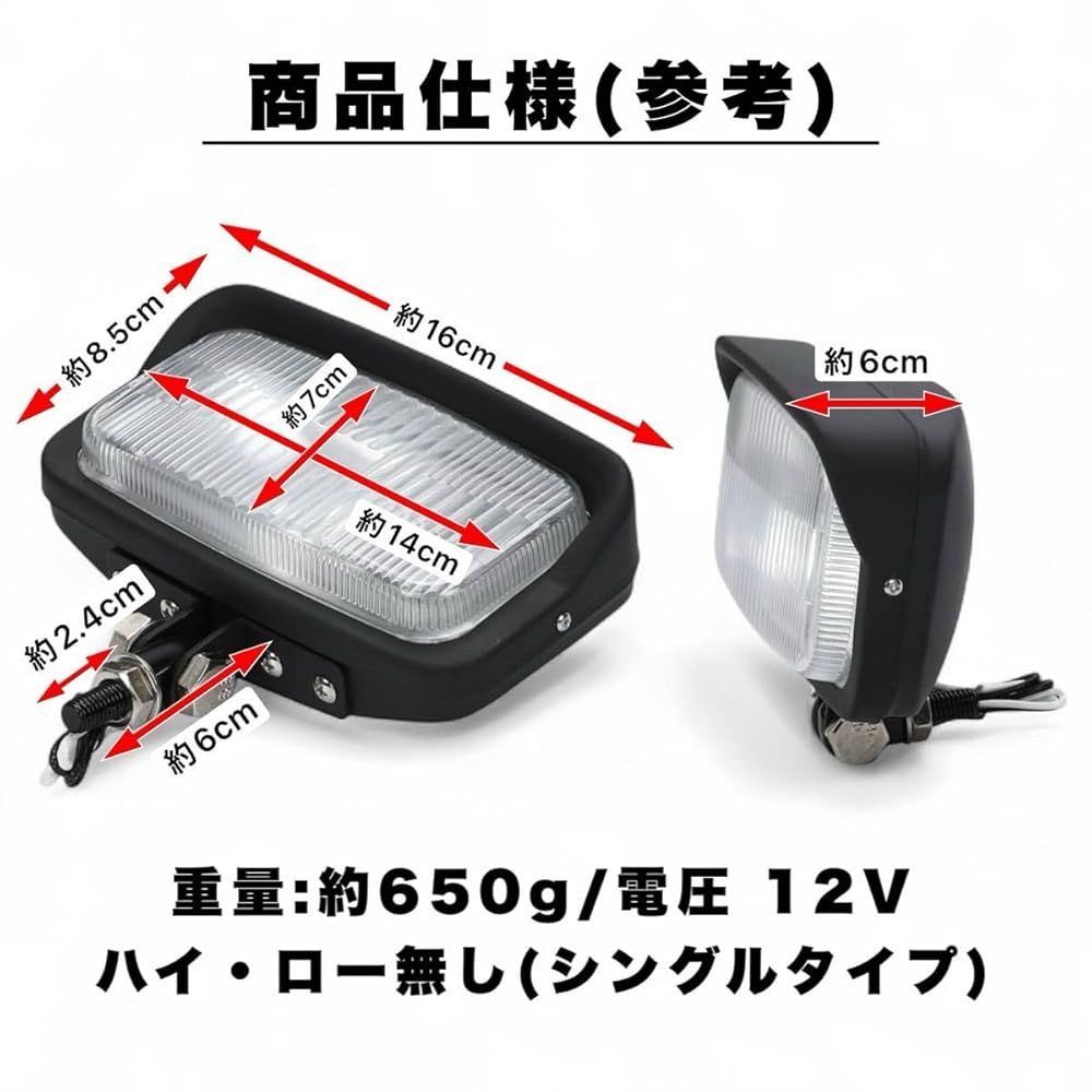 スクエア ヘッドライト ハーレー ホンダ ヤマハ スズキ カワサキ
