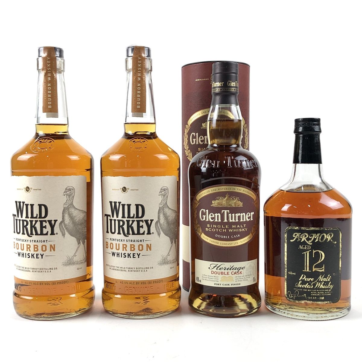 Woodford Reserve 3種＋リージェントのバーボン4本セット
