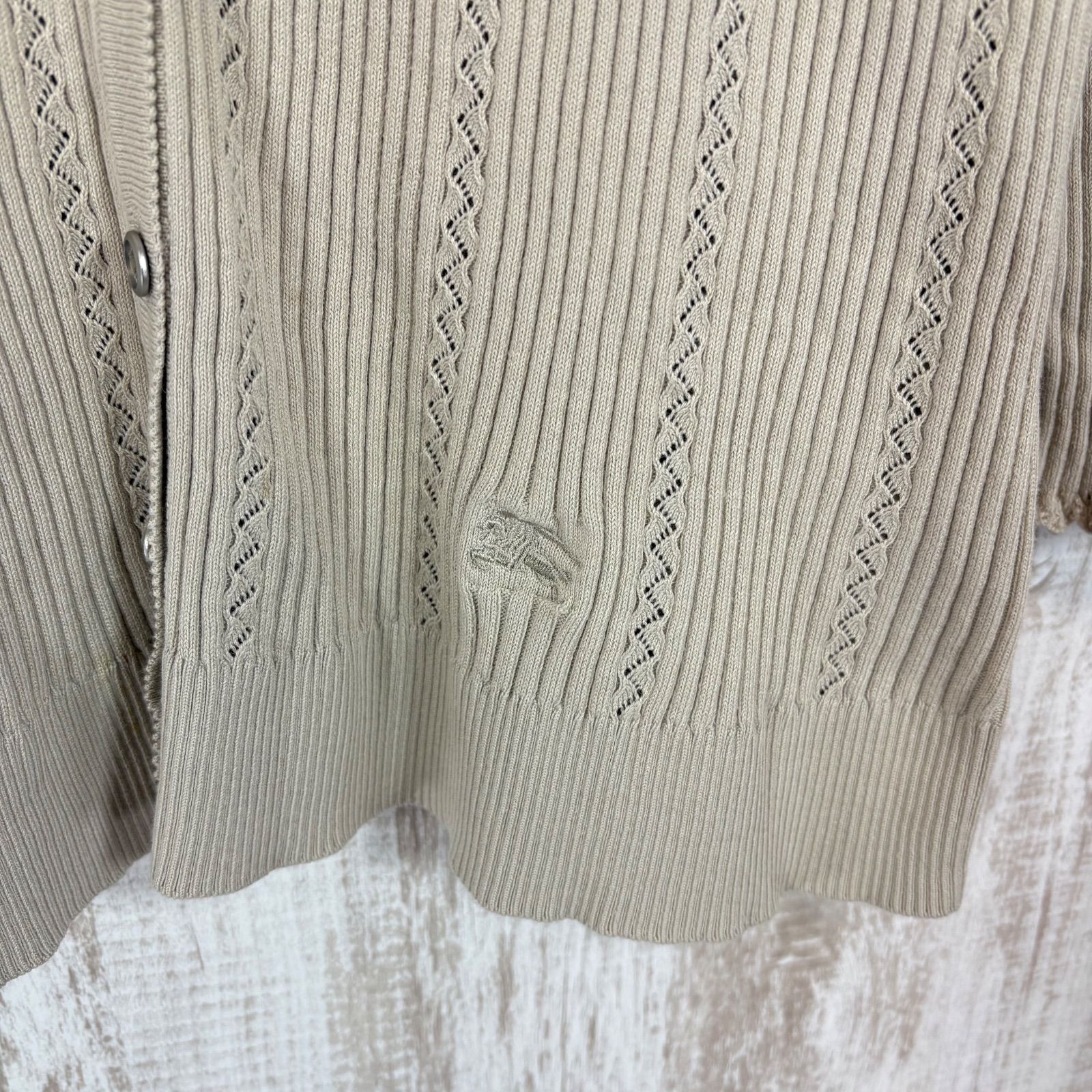 BURBERRY LONDON バーバリーロンドン ホースロゴ刺繍 Vネック