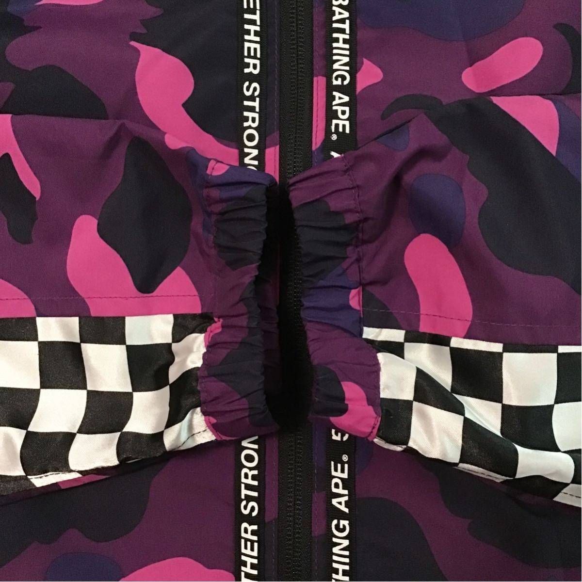 Purple camo ナイロン ジャケット Mサイズ a bathing ape BAPE zip