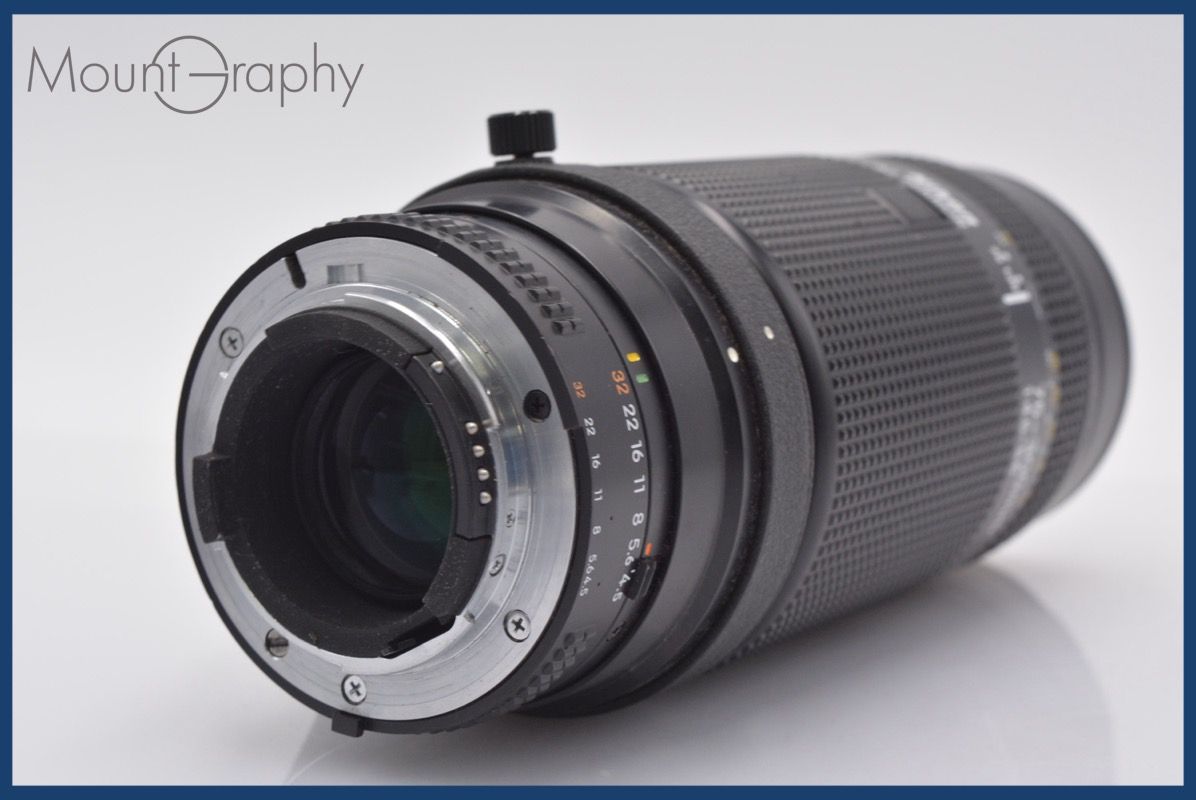 100％品質保障！ 上 ニコン Nikon AF NIKKOR 75-300mm F4.5-5.6 前後キャップ-レンズフィルター付 完動 同梱可 am271