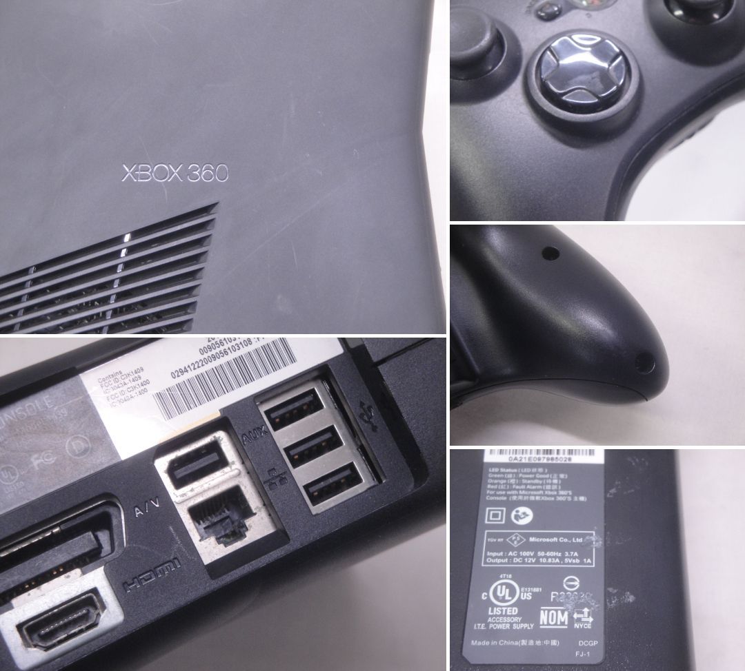 Microsoft XBOX 360 S 本体 4GB リキッドブラック RKB-00014 314 UP786_INFO