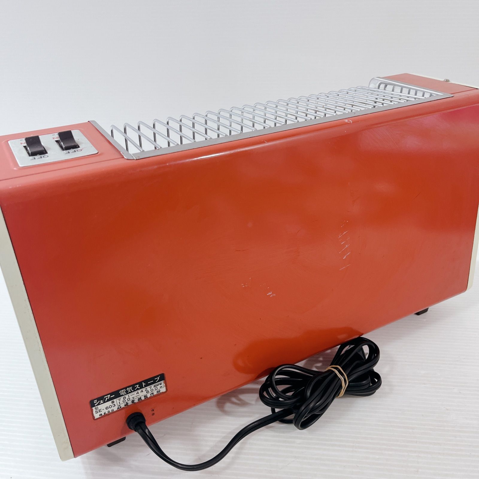 昭和レトロ ストーブ 赤とベージュ 電気ストーブ 昭和レトロ - メルカリ